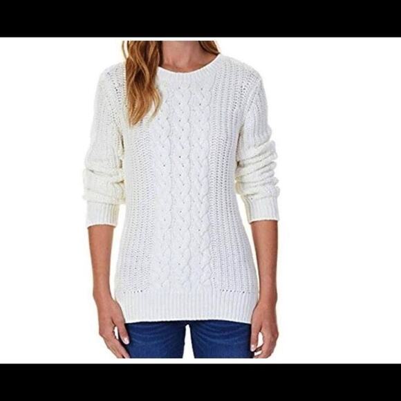 NAUTICA FISHERMEN CABLE‎ KNIT SWEATER SIZE L - Picture 3 of 5